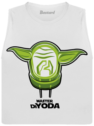Mistr DiYoda dámské tílko volné White