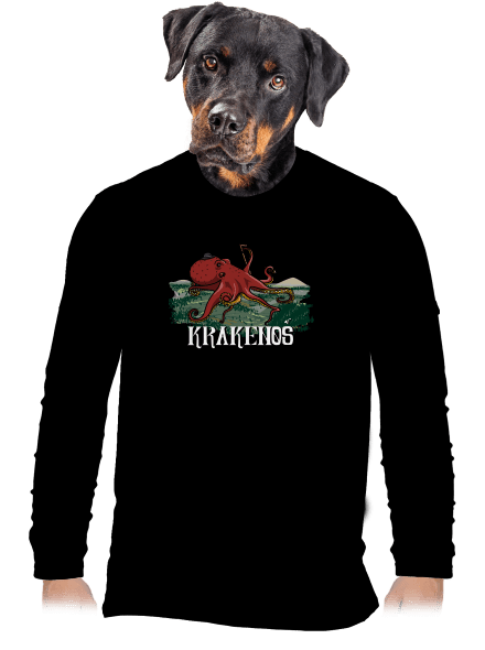 Krakenoš pánské dlouhý rukáv Black