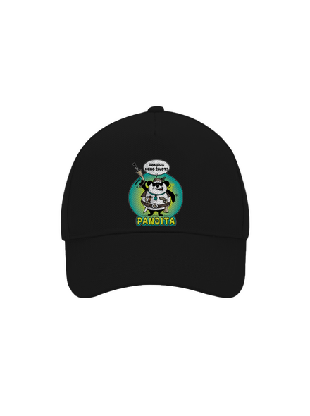 Pandita kšiltovka baseballka Black