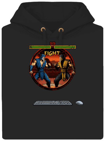 B17: Mortal Kombat unisex mikina premium Dark Black