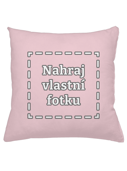 Vlastní potisk polštář Light Pink