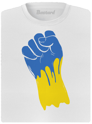 Ukrajina - Ruka dámské sportovní tričko White