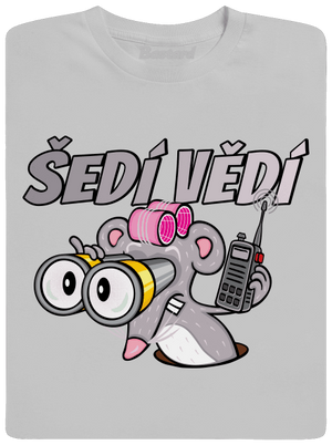 Šedí vědí - myš pánské tričko Pacific Grey