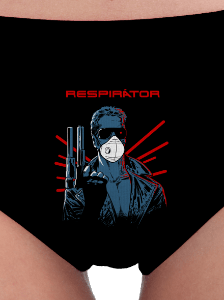 Respirátor dámské kalhotky Black