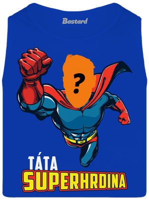 Táta superhrdina pánské tílko Royal Blue