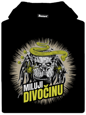 Miluji divočinu dětská mikina klokanka Black