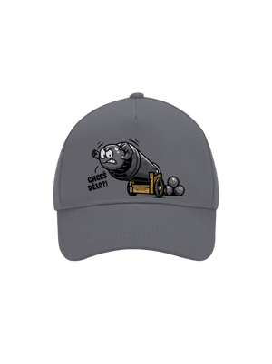 Chceš dělo? kšiltovka baseballka Graphite grey