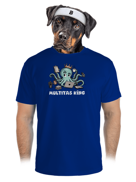 Multitas king pánské sportovní tričko Royal Blue Mal