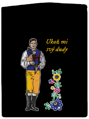 Dudák pánská mikina na zip Black