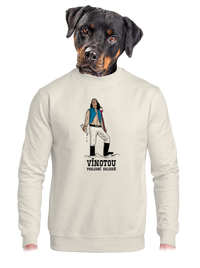 unisex mikina bez kapuce