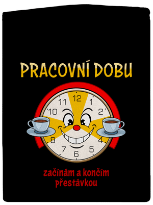 Pracovní doba dámská mikina na zip Black