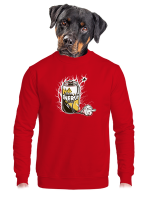 unisex mikina bez kapuce