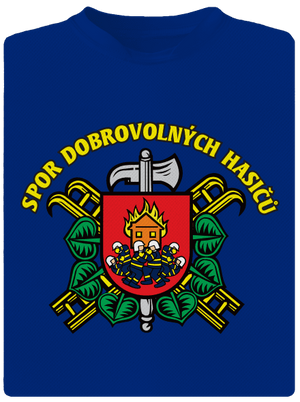 Spor dobrovolných hasičů pánské sportovní tričko Royal Blue Mal