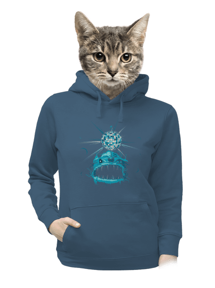 Mořský discoďas dámská mikina klokanka Denim