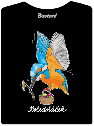 Koledňáček dámské tričko s lemem Black