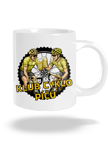 Klub cyklo píčů velký hrnek White