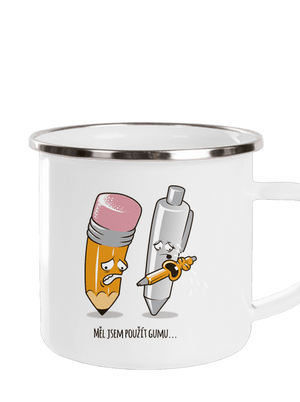 Používej gumu plecháček White