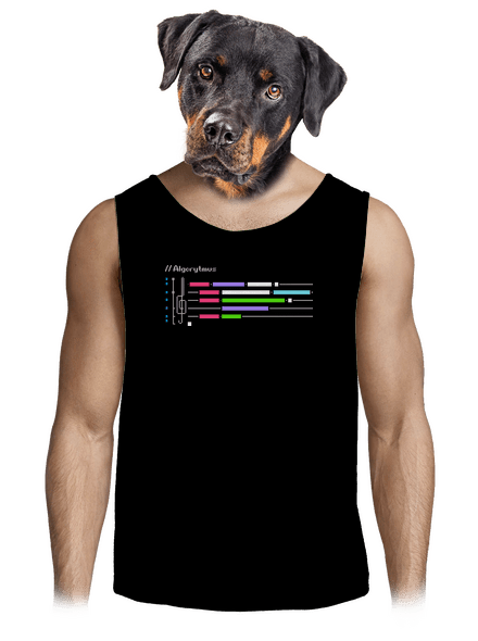 Algorytmus pánské tílko Black