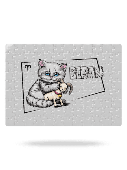 Kočičí horoskop: Beran puzzle White