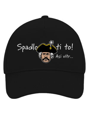 Spadlo ti to kšiltovka baseballka Black