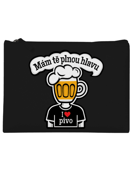 Mám tě plnou hlavu taštička Black