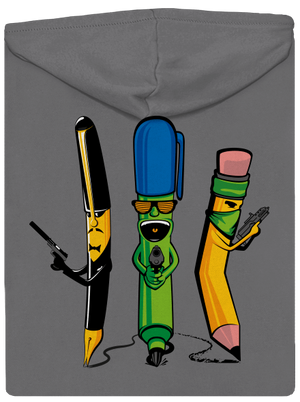 Psací gang dámská mikina na zip Steel Gray