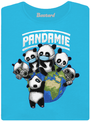 Pandamie dámské tričko s lemem Blue Atol