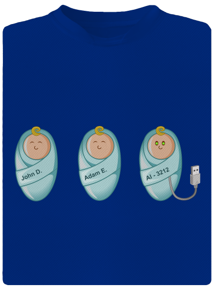 AI baby pánské sportovní tričko Royal Blue Mal