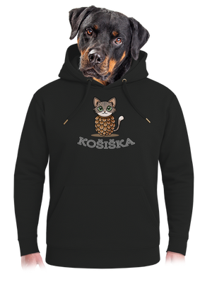 Košiška unisex mikina premium Dark Black