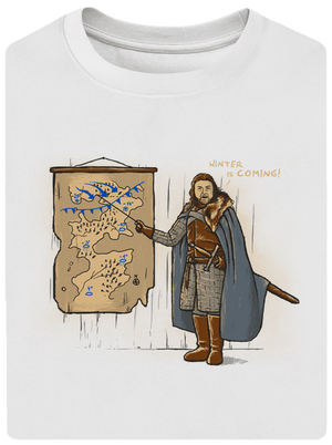 Winter unisex tričko oversized White