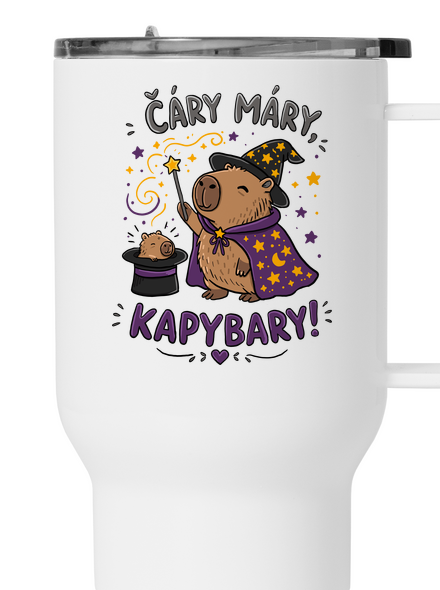 Čáry máry kapybary termohrnek White