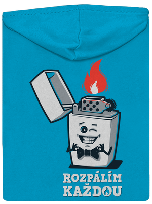 Rozpálím každou dámská mikina na zip Blue Atol