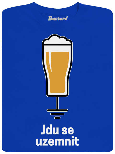Jdu se uzemnit pánské dlouhý rukáv Royal Blue