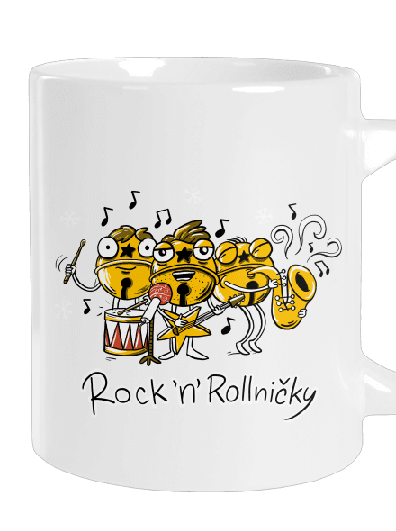 Rock 'n' rollničky velký hrnek White