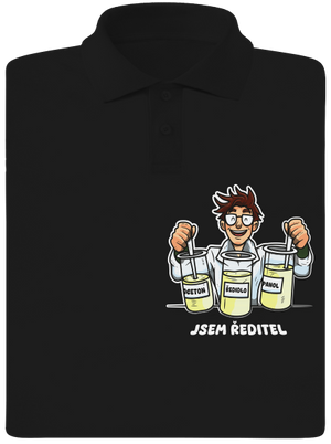 Jsem ředitel pánská polokošile Black