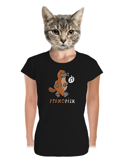Ptakopísk dámské tričko premium Black