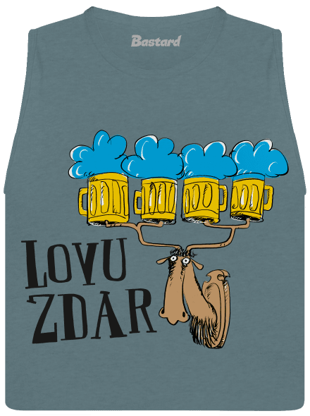 Lovu zdar dámské tílko volné Heather Deep Teal