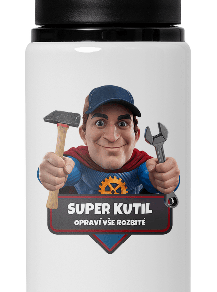 Super táta lahev na vodu White