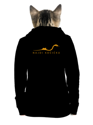 Najdi kočičku dámská mikina na zip Black