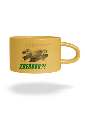 B18: Bába pod kořenem hrnek makronka Yellow Macaron