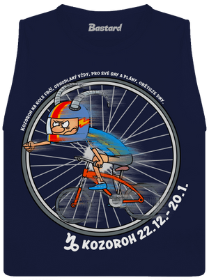 Cyklistický horoskop: Kozoroh dámské tílko volné Navy