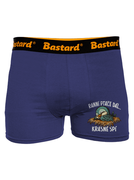 Ranní ptáče spí boxerky Blue Navy