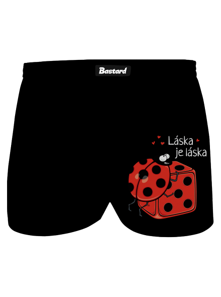 Láska je láska pánské trenky Black