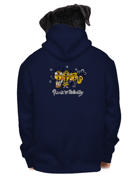 Rock 'n' rollničky pánská mikina na zip Navy