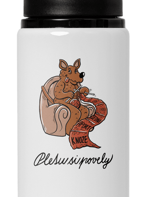 Pletu si povely lahev na vodu White