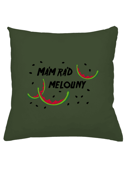 Melouny polštář Olive Green