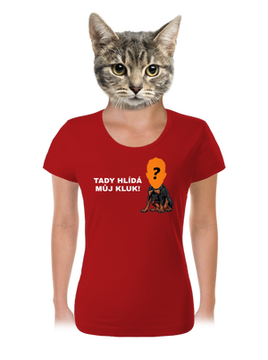 Tady hlídám já dámské tričko Red Mal