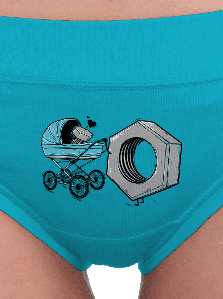 Správná matka dámské kalhotky Turquoise