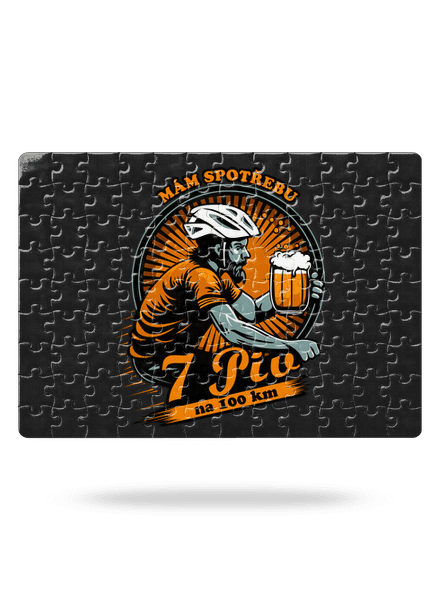 Spotřeba 7 na 100 puzzle White