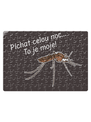 Komár s výdrží puzzle White